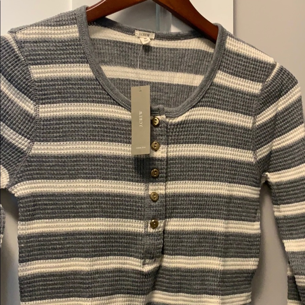 NWT J. Crew waffle henley